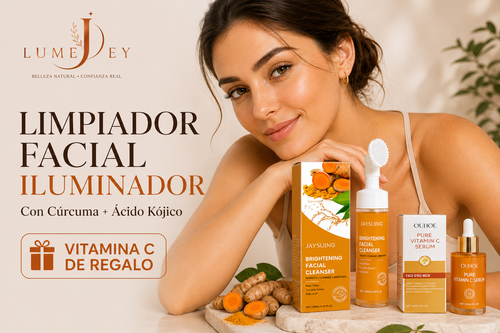 Limpiador Facial con cúrcuma y ácido kójico + Vitamina C