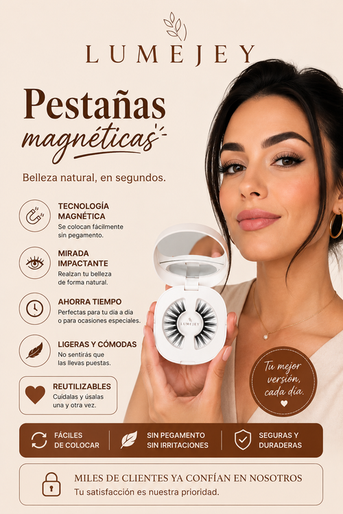 Pestañas Magnéticas Con Aplicador