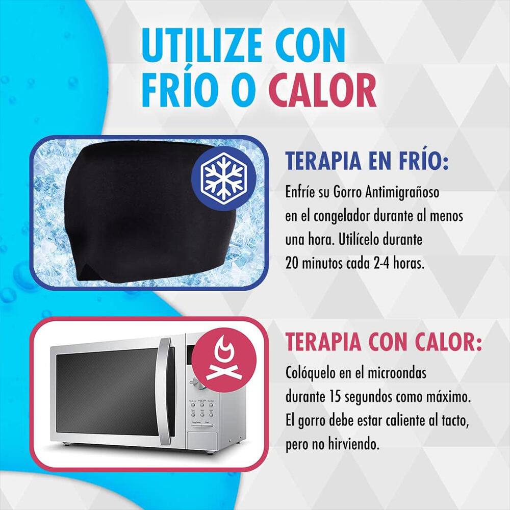 Gorro de Gel LUMEJEY — Terapia de frío y calor para la cabeza